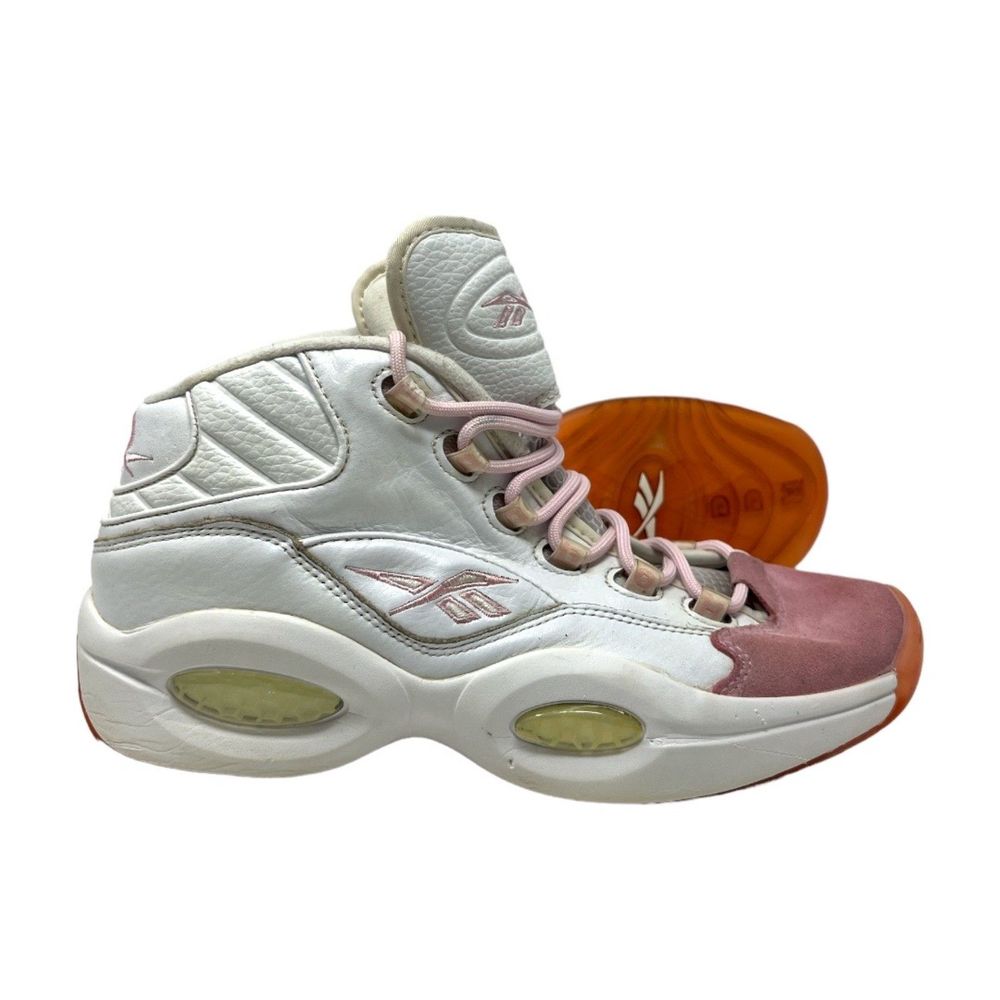 Reebok Question Mid 10 sneaker mens basketball pink toe Allen Iverson collection